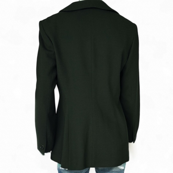 Tahari Forest Green Wool Jacket – Made in USA – Size 6 - Picture 5 of 7